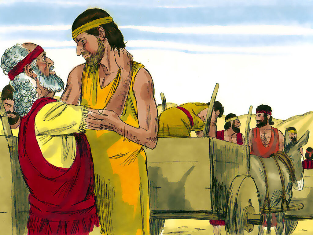 Joseph and Jacob Reunion photo credit Free Bible Images