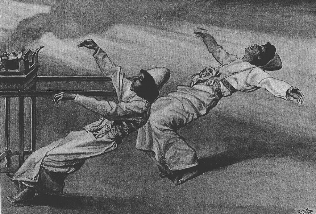 Parashat Shemini - The Two Priests Are Destroyed (watercolor circa 1896–1902 by James Tissot)