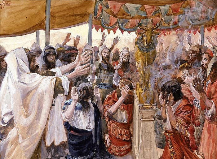 The Golden Calf (gouache on board, c. 1896–1902 by James Tissot)