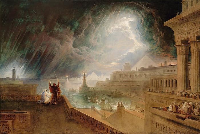 Parashat Vaera - The Seventh Plague (1823 painting by John Martin)